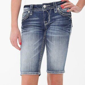 Women's Rock Revival Johanna Denim Bermuda Shorts - 29"